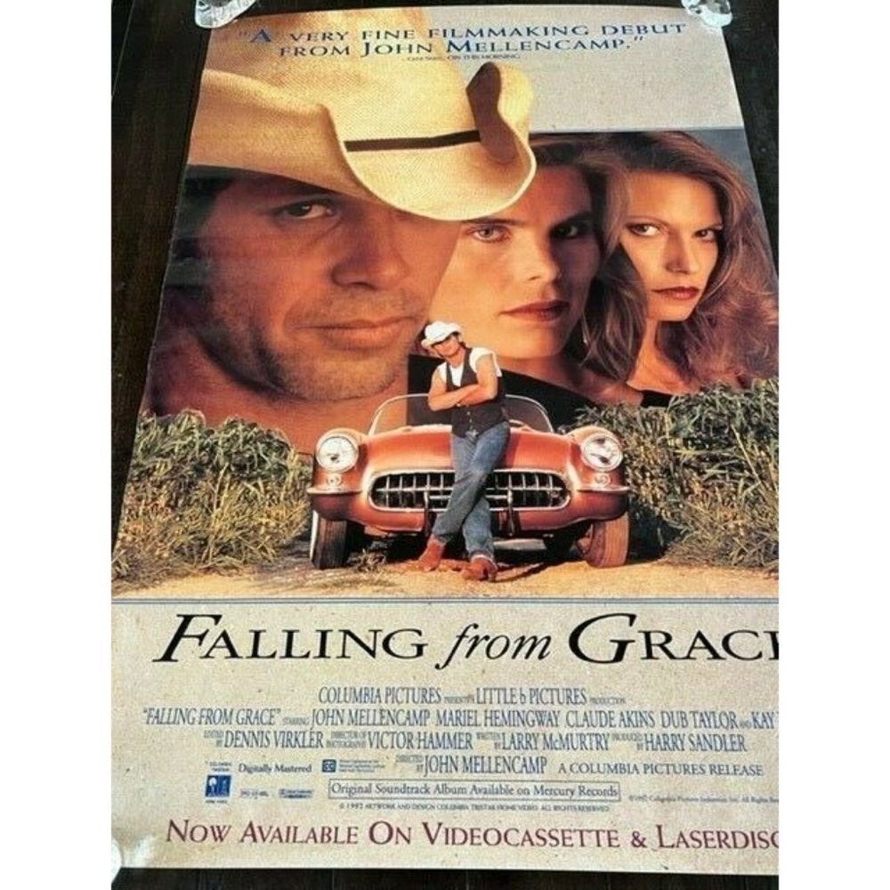 Movie Theater Cinema Poster Lobby Card 1992 Falling From Grace John Mellencamp